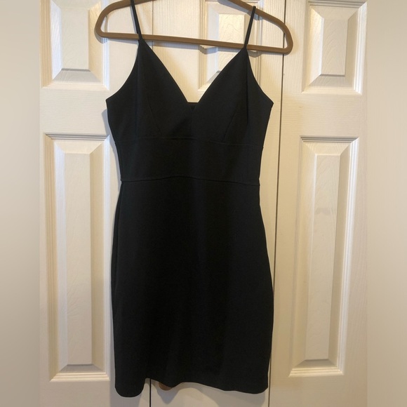 Express Dresses & Skirts - Express Black Strappy Mini Dress